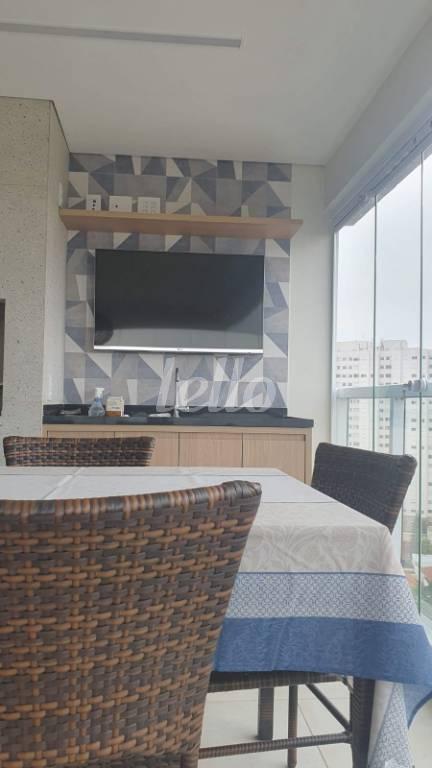 VARANDA GOURMET de Apartamento à venda, Padrão com 95 m², 3 quartos e 2 vagas em Santa Teresinha - São Paulo