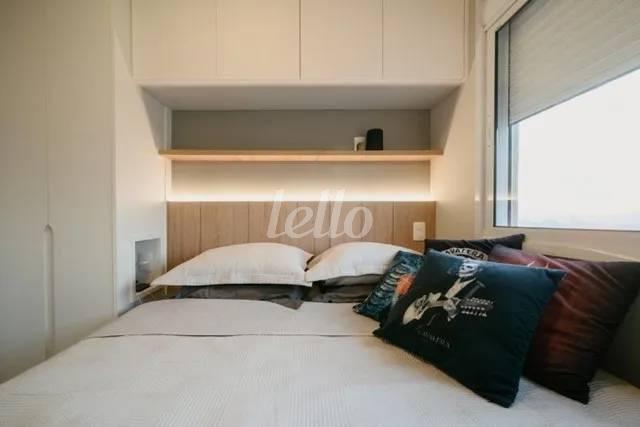 DORMITÓRIO de Apartamento à venda, Padrão com 42 m², 1 quarto e 1 vaga em Vila Mascote - São Paulo