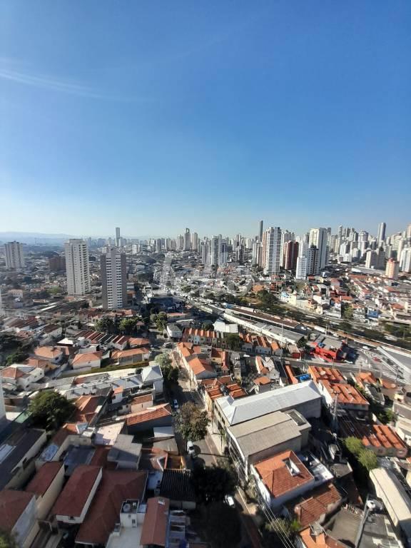 VISTA PANORÂMICA de Apartamento à venda, Padrão com 75 m², 2 quartos e 1 vaga em Vila Bertioga - São Paulo