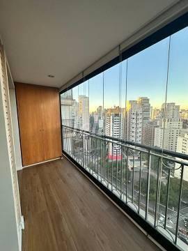 VARANDA de Apartamento à venda, Padrão com 96 m², 2 quartos e 2 vagas em Vila Nova Conceição - São Paulo