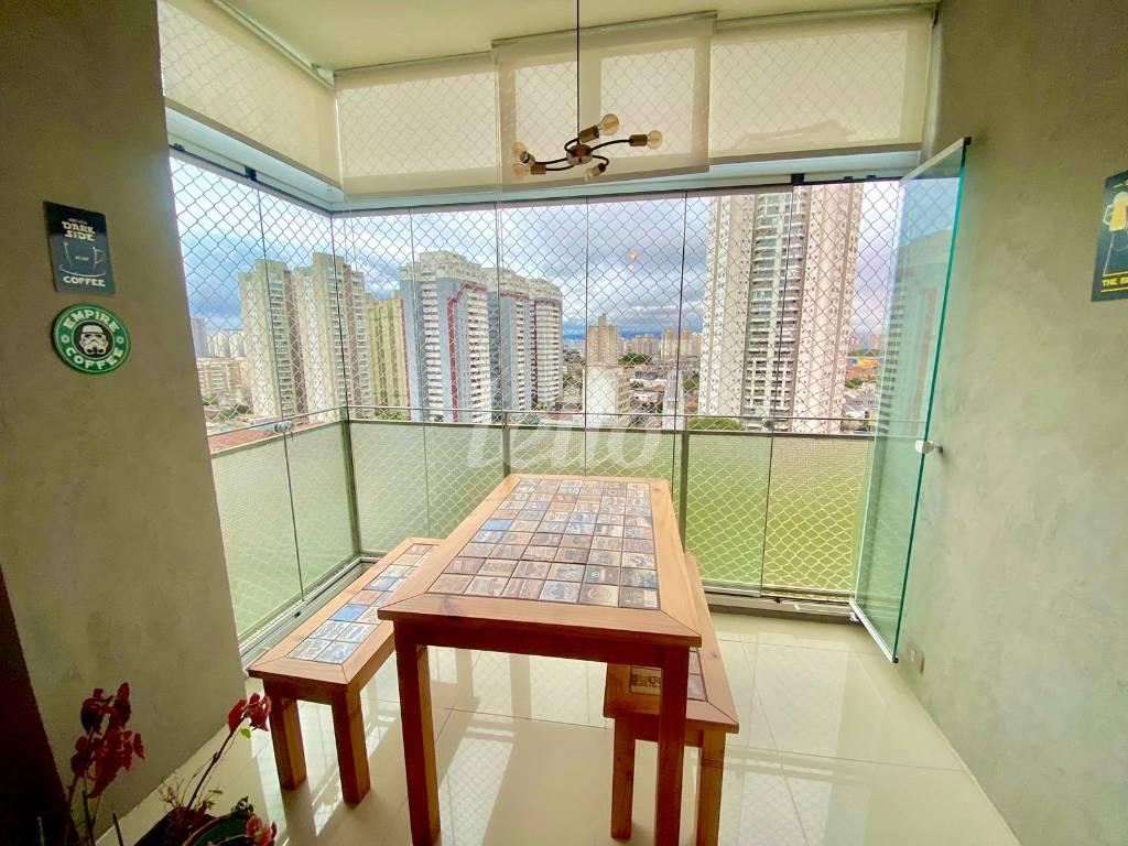 VARANDA de Apartamento à venda, Padrão com 129 m², 3 quartos e 1 vaga em Mooca - São Paulo