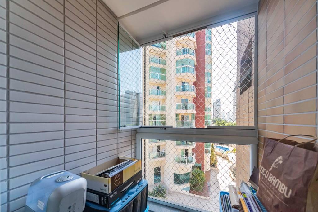 VARANDA DO QUARTO 3 de Apartamento à venda, Padrão com 122 m², 3 quartos e 3 vagas em Jardim - Santo André