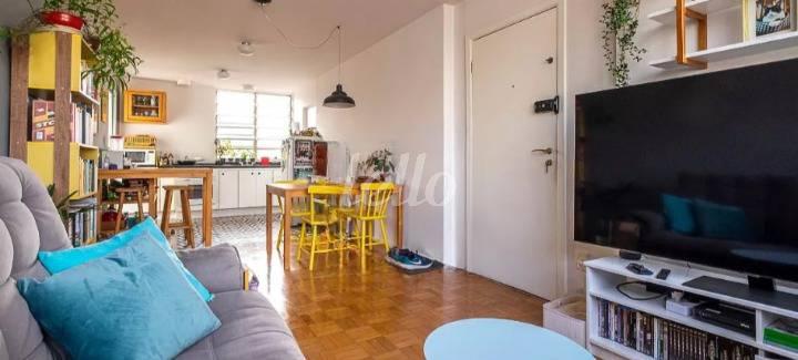 SALA de Apartamento à venda, Padrão com 83 m², 3 quartos e 1 vaga em Pinheiros - São Paulo