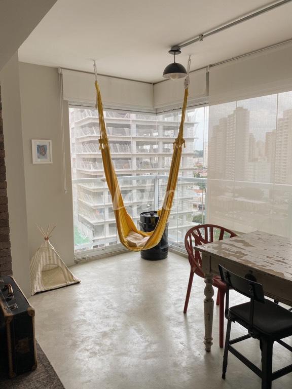 VARANDA de Apartamento à venda, Padrão com 75 m², 1 quarto e 1 vaga em Vila Gertrudes - São Paulo