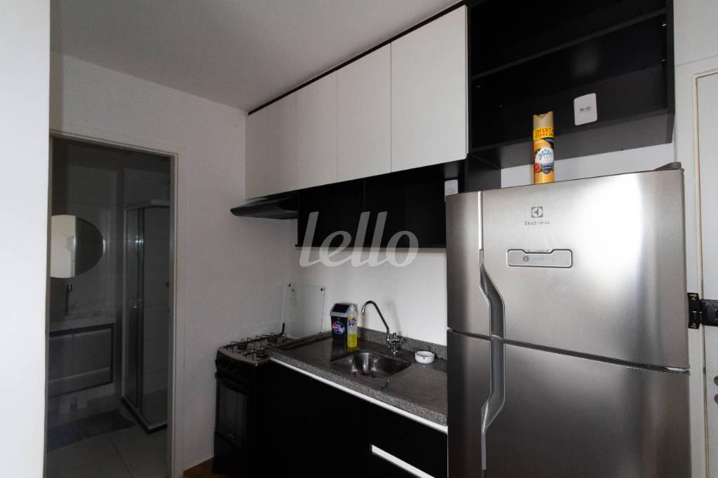 COZINHA de Apartamento para alugar, Padrão com 37 m², 1 quarto e em Bela Vista - São Paulo