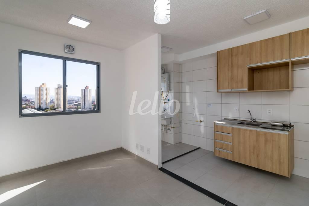 SALA de Apartamento para alugar, Padrão com 30 m², 1 quarto e em Mooca - São Paulo