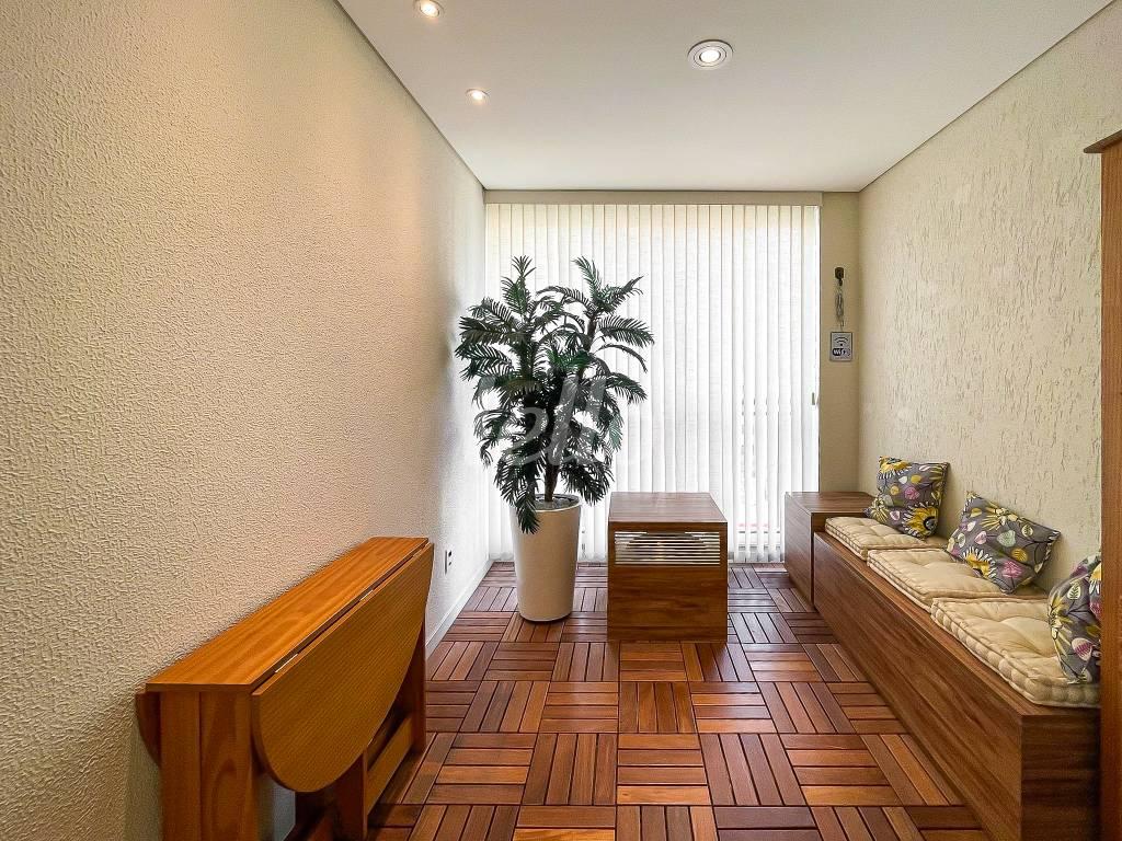 VARANDA de Apartamento à venda, Padrão com 60 m², 1 quarto e 1 vaga em Pinheiros - São Paulo