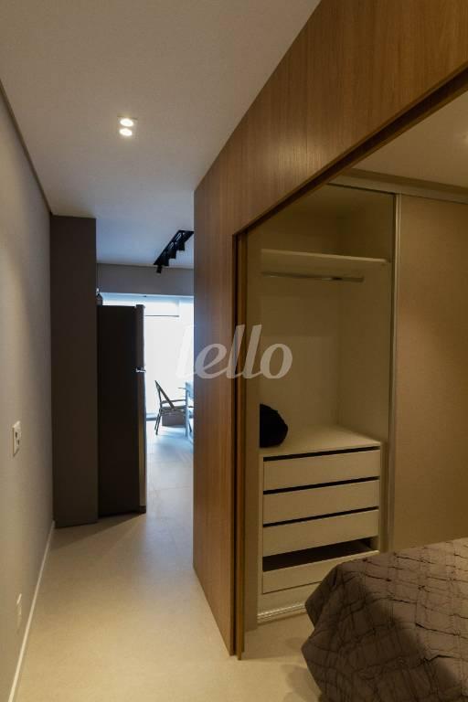 ENTRADA de Apartamento para alugar, Padrão com 42 m², 1 quarto e 1 vaga em Campo Belo - São Paulo