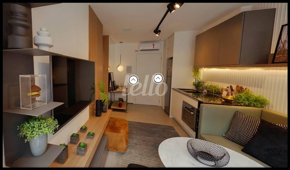 SALA de Apartamento à venda, Padrão com 34 m², 1 quarto e 1 vaga em Vila Mariana - São Paulo