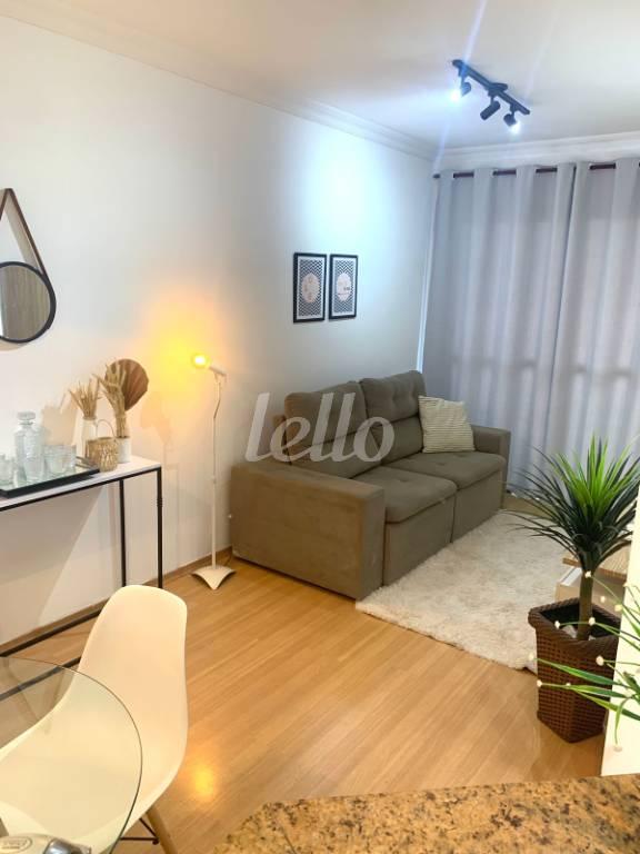 SALA de Apartamento à venda, Padrão com 49 m², 1 quarto e 1 vaga em Vila Mussolini - São Bernardo do Campo