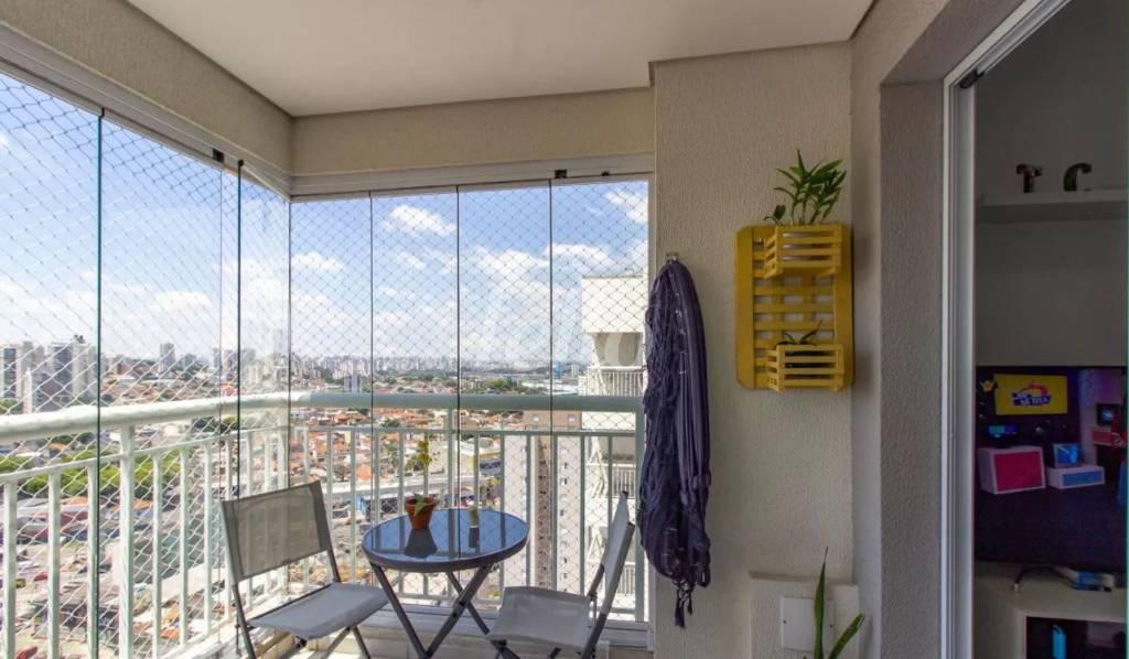 VARANDA de Apartamento à venda, Padrão com 58 m², 2 quartos e 1 vaga em Quinta da Paineira - São Paulo