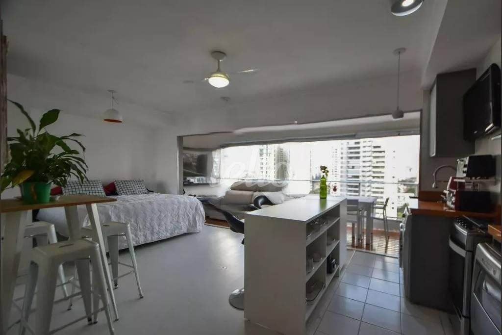 STUDIO de Apartamento à venda, Padrão com 47 m², 1 quarto e 1 vaga em Cidade Monções - São Paulo