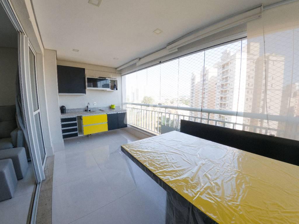 VARANDA GOURMET de Apartamento à venda, Padrão com 107 m², 2 quartos e 2 vagas em Vila Lusitânia - São Bernardo do Campo