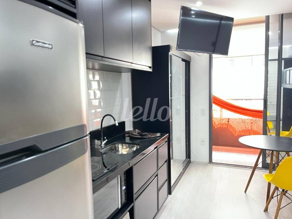 COZINHA de Apartamento para alugar, Padrão com 25 m², 1 quarto e em Consolação - São Paulo