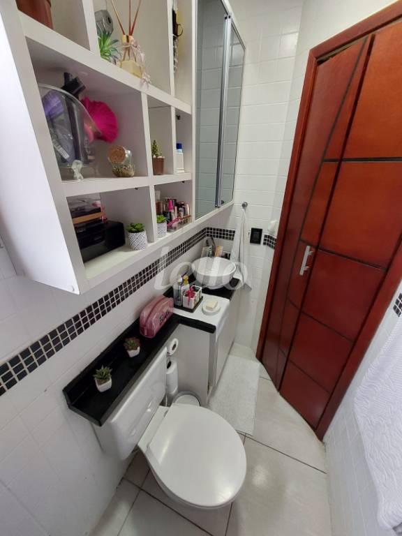 BANHEIRO de Apartamento à venda, cobertura - Padrão com 98 m², 2 quartos e 1 vaga em Jardim Santo Alberto - Santo André