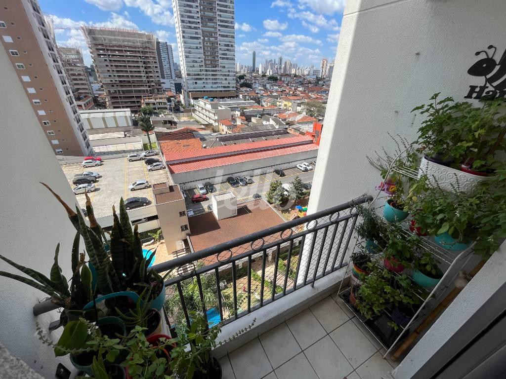 SACADA de Apartamento à venda, Padrão com 47 m², 2 quartos e 1 vaga em Quarta Parada - São Paulo