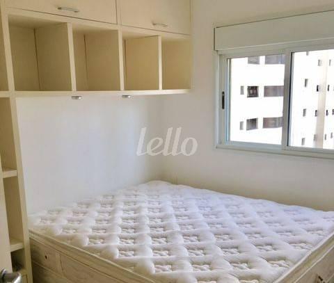 DORMITÓRIO de Apartamento para alugar, Padrão com 40 m², 1 quarto e 1 vaga em Vila Nova Conceição - São Paulo