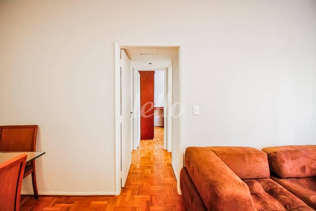 CORREDOR de Apartamento à venda, Padrão com 88 m², 2 quartos e 1 vaga em Jardim Paulista - São Paulo