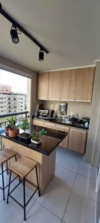 COZINHA AMERICANA de Apartamento à venda, Padrão com 70 m², 2 quartos e 1 vaga em Jd. Leonor M. de Barros - São Paulo