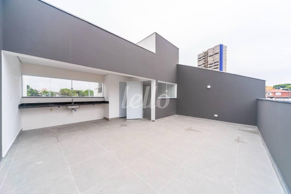 VARANDA DA COBERTURA de Casa à venda, sobrado com 188 m², 2 quartos e 2 vagas em Vila Alpina - Santo André