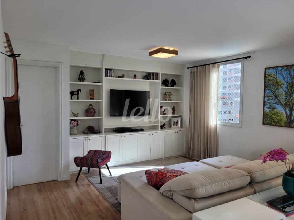 SALA de Apartamento à venda, Padrão com 125 m², 3 quartos e 2 vagas em Brooklin Paulista - São Paulo