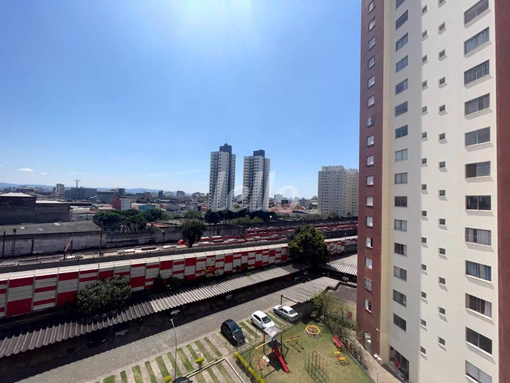 VISTA SALA de Apartamento à venda, Padrão com 61 m², 2 quartos e 1 vaga em Mooca - São Paulo
