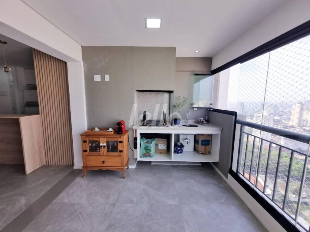 TERRAÇO GOURMET de Apartamento à venda, Padrão com 85 m², 3 quartos e 2 vagas em Vila Zilda - São Paulo