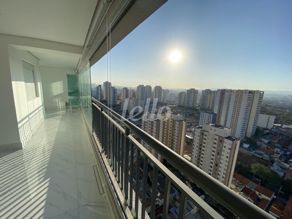 VARANDA de Apartamento à venda, Padrão com 97 m², 3 quartos e 1 vaga em Belenzinho - São Paulo