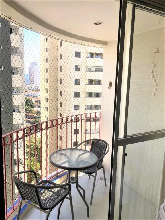 SACADA de Apartamento à venda, Padrão com 76 m², 2 quartos e 2 vagas em Vila Anglo Brasileira - São Paulo