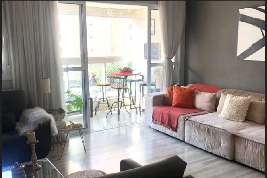 SALA de Apartamento à venda, Padrão com 128 m², 3 quartos e 4 vagas em Saúde - São Paulo