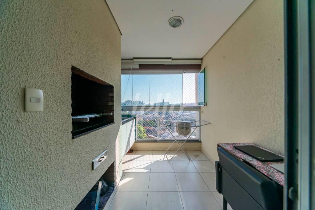 VARANDA DA SALA de Apartamento à venda, Padrão com 75 m², 2 quartos e 1 vaga em Fundação - São Caetano do Sul