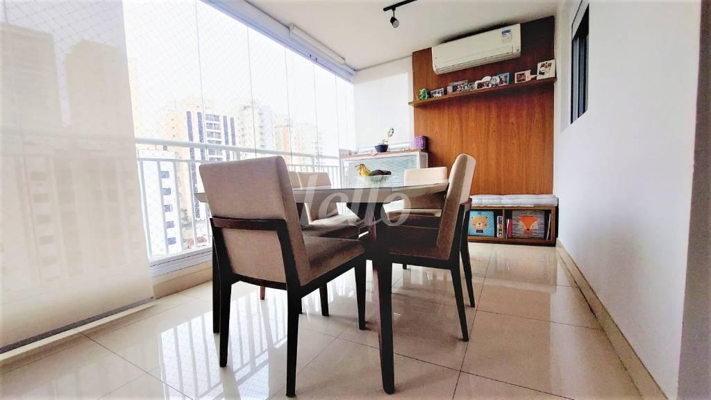TERRAÇO GOURMET de Apartamento à venda, Padrão com 83 m², 3 quartos e 2 vagas em Chácara Inglesa - São Paulo