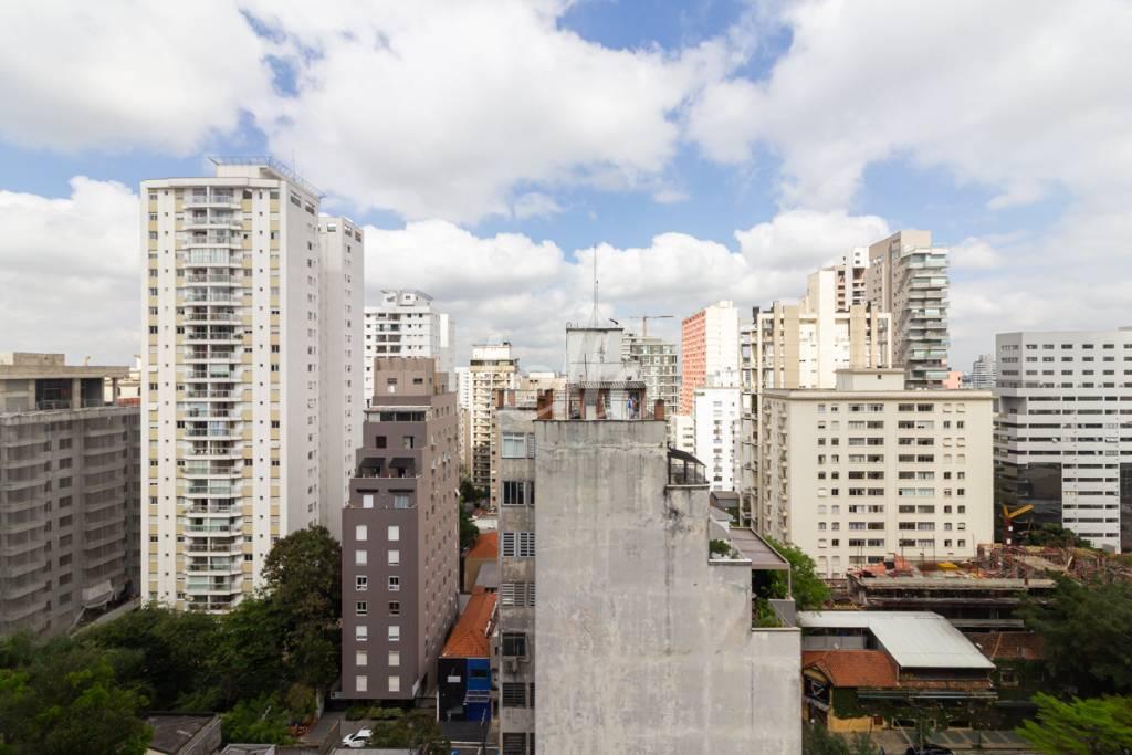 VISTA de Apartamento para alugar, Padrão com 90 m², 1 quarto e 1 vaga em Cerqueira César - São Paulo