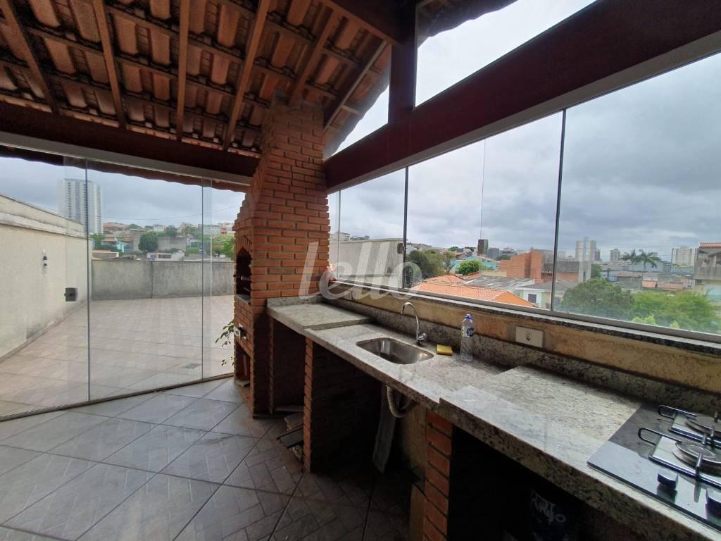 ESPAÇO GOURMET de Apartamento à venda, cobertura - Padrão com 140 m², 2 quartos e 2 vagas em Vila Pires - Santo André