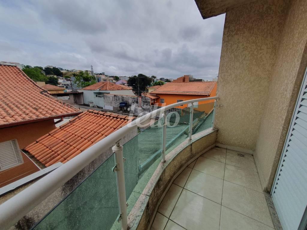 VARANDA de Apartamento à venda, cobertura - Padrão com 140 m², 2 quartos e 2 vagas em Vila Pires - Santo André