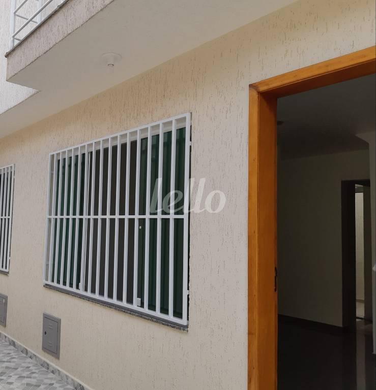 FACHADA de Casa à venda, em condomínio - sobrado com 60 m², 2 quartos e 1 vaga em Chácara Mafalda - São Paulo