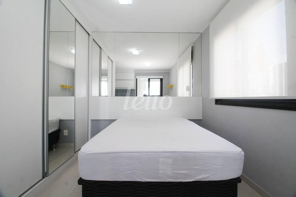DORMITÓRIO de Apartamento para alugar, Studio com 31 m², 1 quarto e 1 vaga em Jardim Paulista - São Paulo