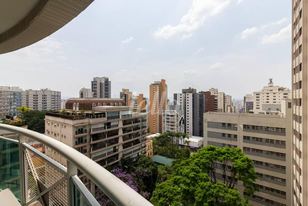 VARANDA de Apartamento para alugar, Padrão com 31 m², 1 quarto e 1 vaga em Perdizes - São Paulo