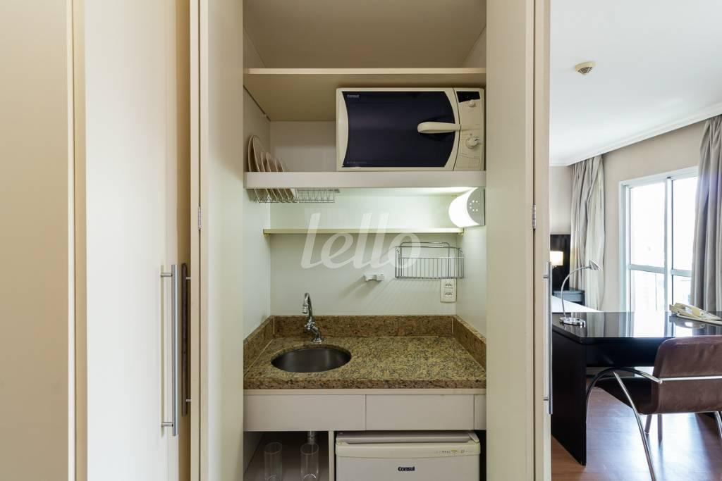 COZINHA de Apartamento para alugar, Padrão com 31 m², 1 quarto e 1 vaga em Perdizes - São Paulo