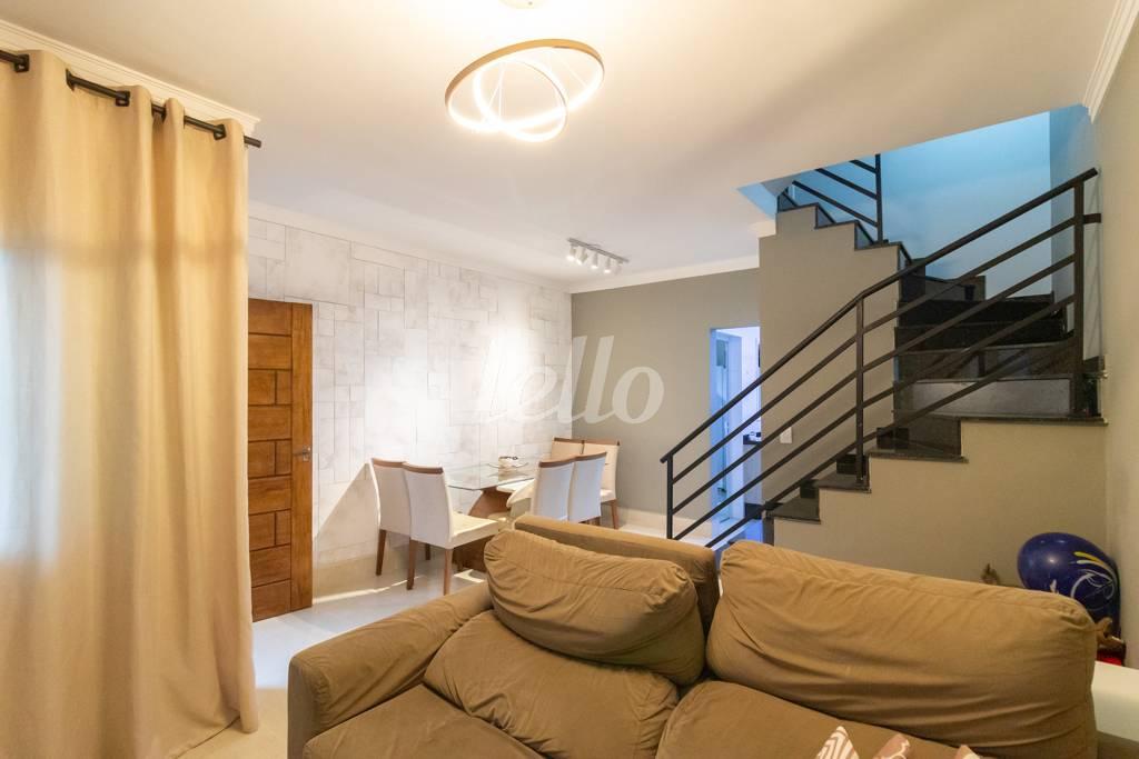 SALA de Casa à venda, em condomínio - sobrado com 103 m², 2 quartos e 2 vagas em Vila Libanesa - São Paulo