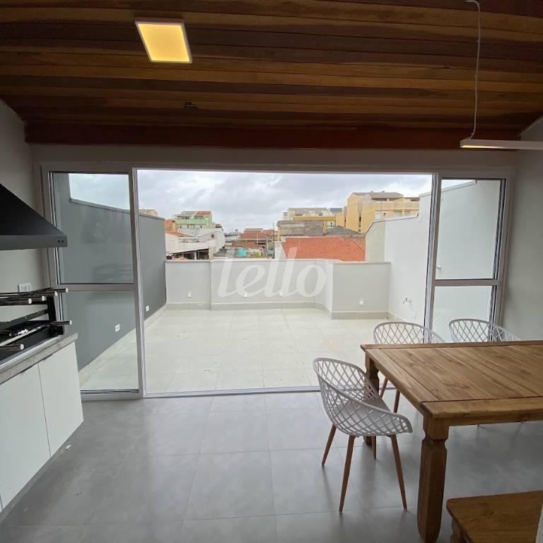 TERRAÇO 1 de Apartamento à venda, cobertura - Padrão com 100 m², 2 quartos e 1 vaga em Vila Camilópolis - Santo André