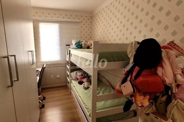 SEGUNDO  DORMITÓRIO de Apartamento à venda, Padrão com 115 m², 3 quartos e 2 vagas em Vila Valparaíso - Santo André