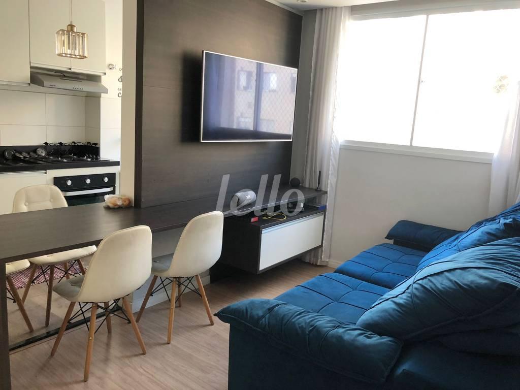 SALA de Apartamento à venda, Padrão com 45 m², 2 quartos e 1 vaga em Brás - São Paulo