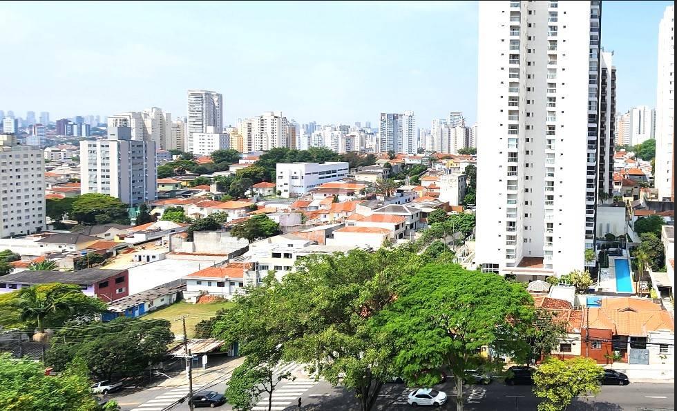 VISTA de Apartamento à venda, Padrão com 91 m², 3 quartos e 2 vagas em Vila Mariana - São Paulo