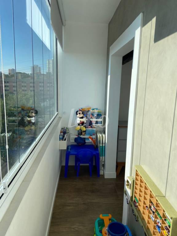 VARANDA de Apartamento à venda, cobertura - Padrão com 89 m², 2 quartos e 1 vaga em Vila Gilda - Santo André