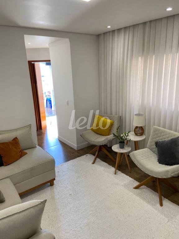 SALA de Apartamento à venda, cobertura - Padrão com 89 m², 2 quartos e 1 vaga em Vila Gilda - Santo André