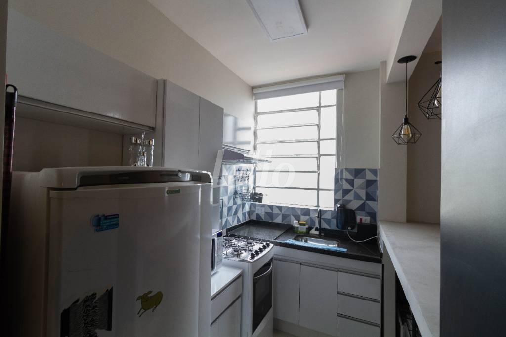 COZINHA de Apartamento para alugar, Padrão com 30 m², 1 quarto e em Bela Vista - São Paulo