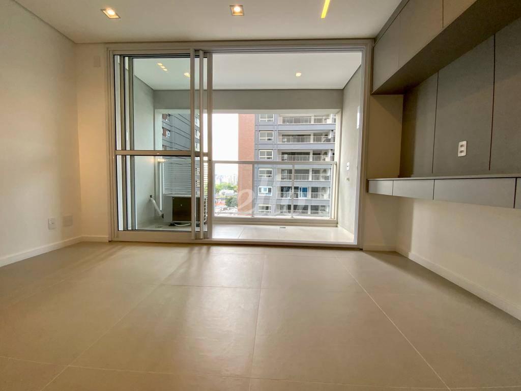 SALA de Apartamento à venda, Studio com 26 m², 1 quarto e em Vila Clementino - São Paulo
