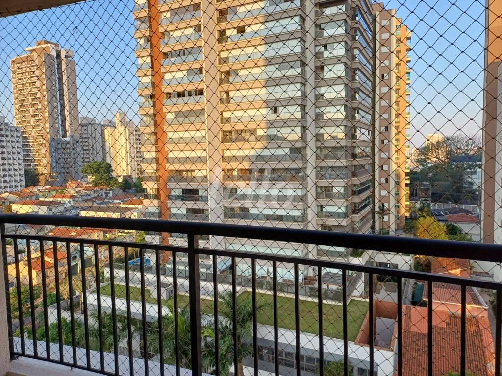 VISTA DA VARANDA de Apartamento para alugar, Padrão com 87 m², 2 quartos e 2 vagas em Vila Gumercindo - São Paulo