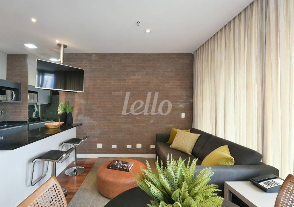 COZINHA de Apartamento à venda, Padrão com 42 m², 1 quarto e 1 vaga em Vila Olímpia - São Paulo
